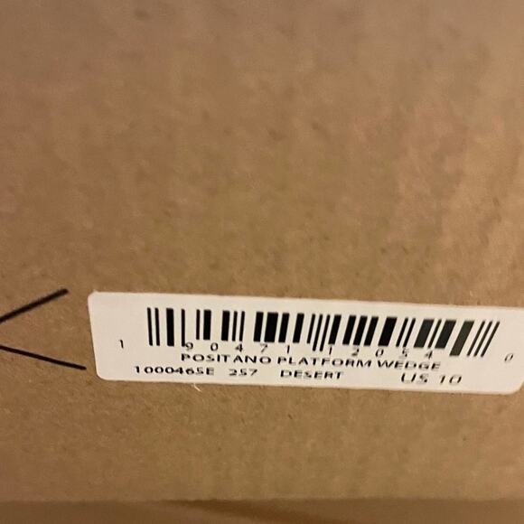 Soludos Positano Platform Wedge in Desert Size 10 New in Box - Picture 3 of 8